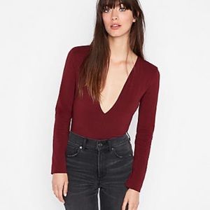 NWT: Akira Emilia Red Plunge Bodysuit